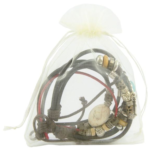 Canyon Sky Turquoise and Howlite Leather Strand Adjustable 2 PC Bracelet Set - Picture 6 of 7